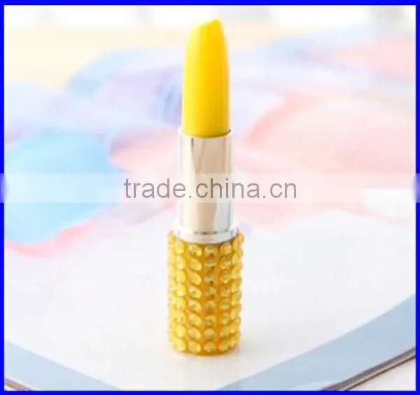 Gift Stationery lipstick point pen with diamond
