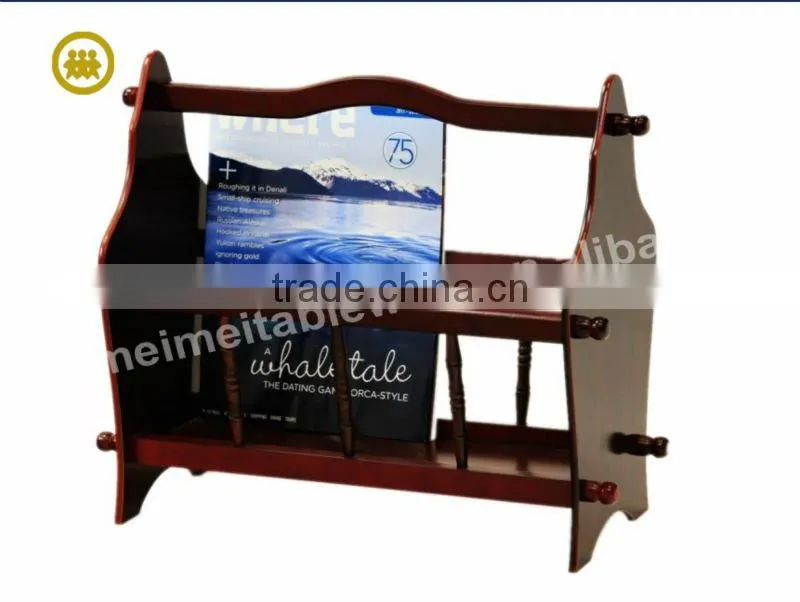 wooden magazine letter rack