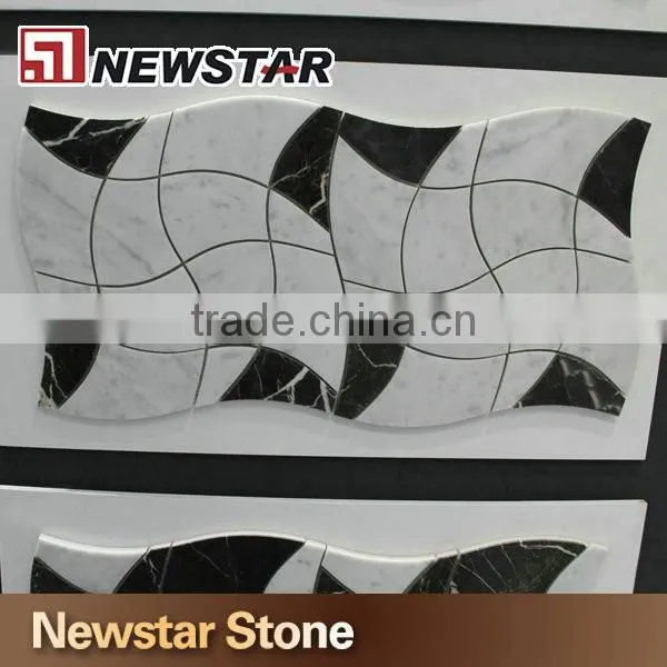 Newstar natural marble mosaic white carrara mosaic