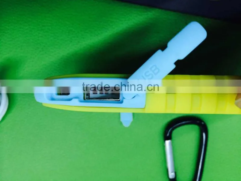 waterproof Solar power bank capacity 10000mAh with AC charger and USB cord for mobile phones and USB devicecs