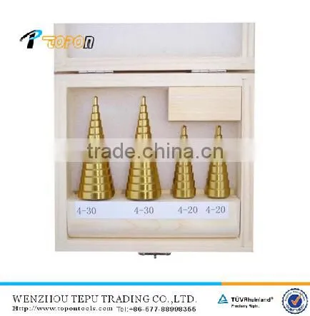 4 pieces HSS Step Drill set with Straight Flute