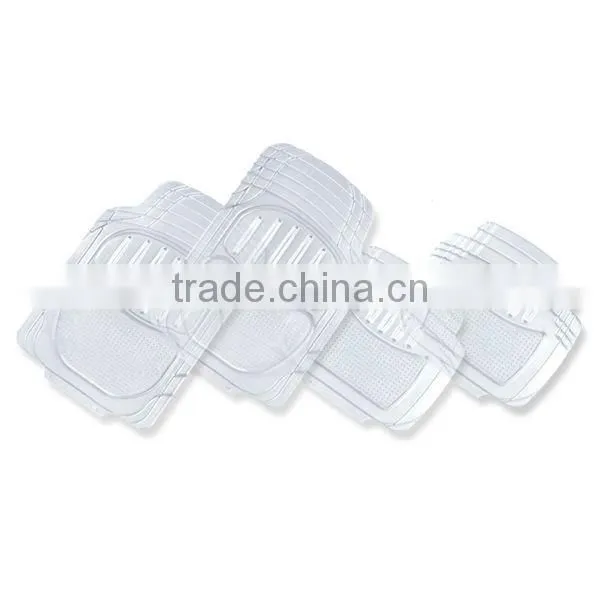 4PCS/Set Transparent PVC Car Floor Mat