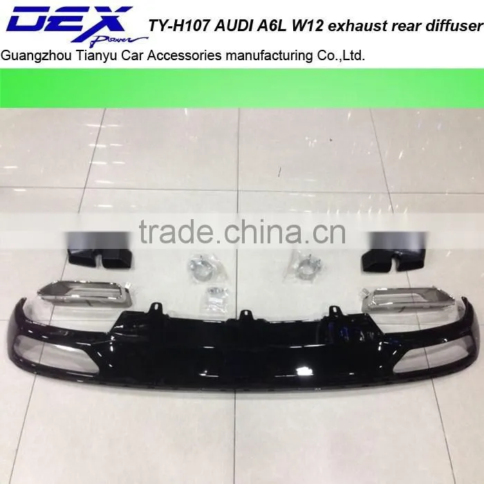 CAR PP A-UDI A6L W12 exhaust rear diffuser