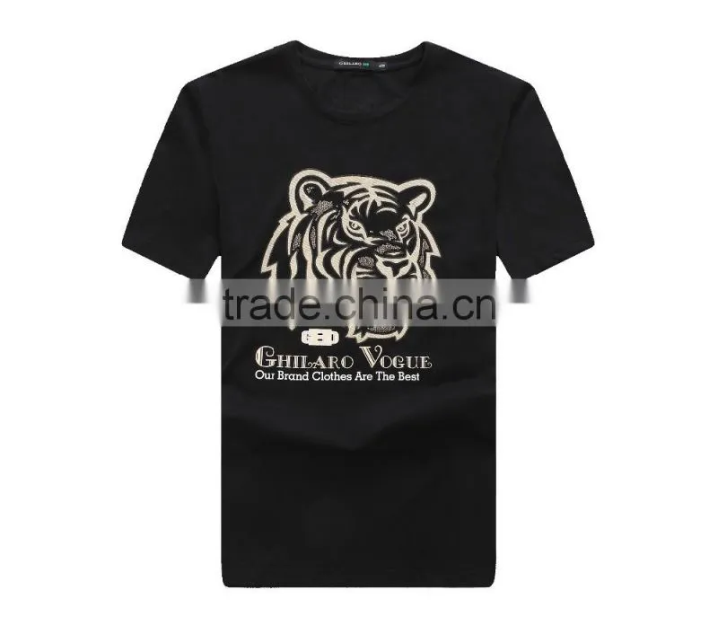 Men's 95%cotton 5%spandex blank mens t-shirts wholesale