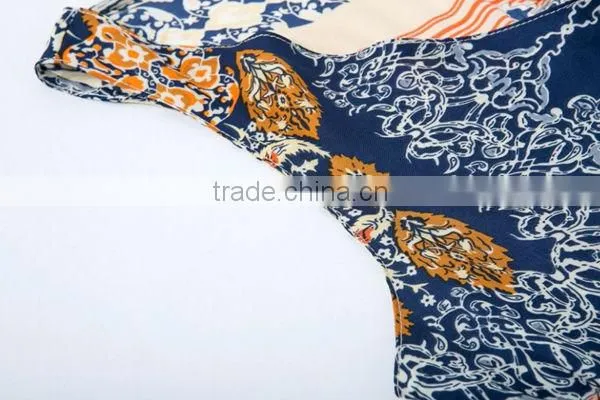 HD-D148 hot design elegant fashion floral women dress/casual ladies dress