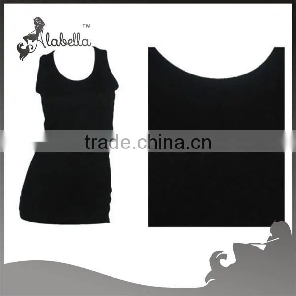New womens plus scoop neck racer back sleeveless long jersey vest top size 16-20