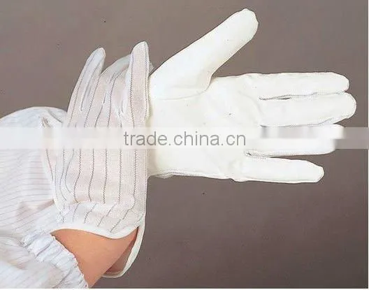 Anti-static gloves/knitted gloves with carbon fiber /carbon fiber glove/PVC coating