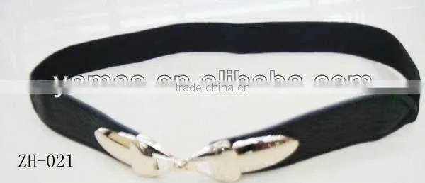 fabric belt with metal buckle