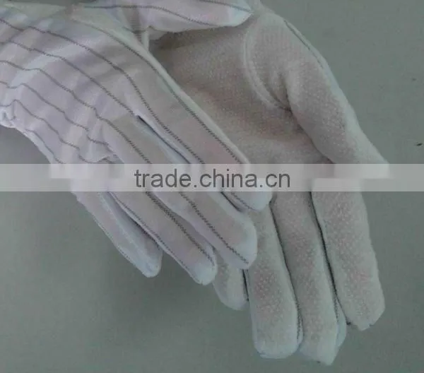 ESD glove with dot