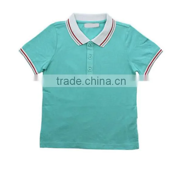 2015 cheap custom 100% cotton kids embroidered polo shirt wholesale China