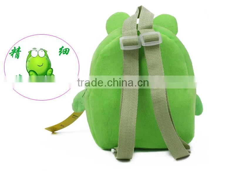 Wholesale children school bag Green Frog kids school backpack