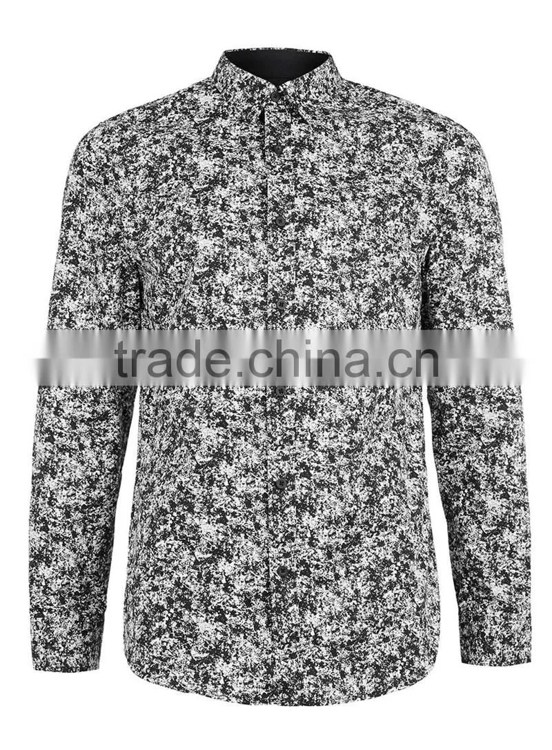 2016 latest design vintage floral shirt