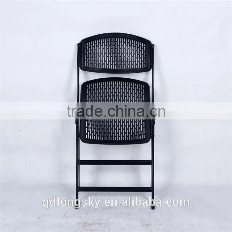 LS-4042 Hot Sale White Plastic Wedding Folding Chair Cheap Plastic Wedding Banquet Rental Folding Chair