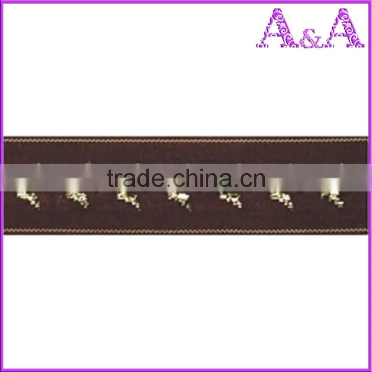 soft m-style sheer printed ribbon