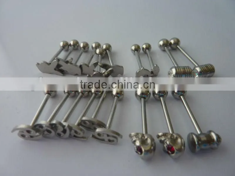316l Stainless Steel Bizarre Tongue Ring