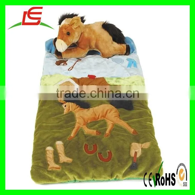 Fashion Cute Plush Horse Toy Sleeping Bag For Kids