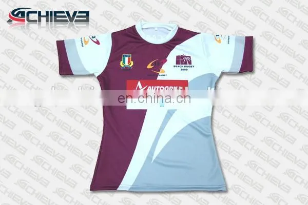 Newly design top quality sublimated jersey rugby shirts