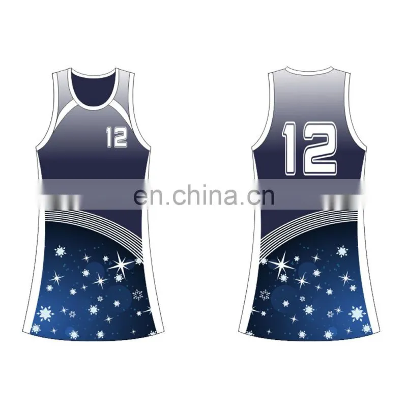 new style custom jersey for netball in good quality