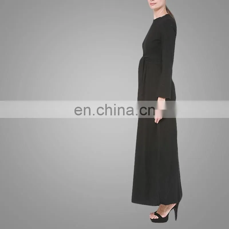 Beautiful Black Flare Sleeves Long Dress Muslim Women Wearing Design