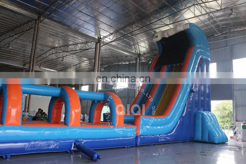 Long inflatable water jumping slide for adult and kids