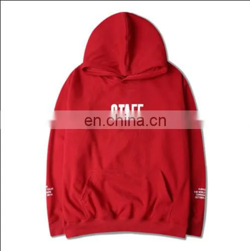 China Supplier Purpose Tour Hoodie Red Casual Hooded Sweatshirt Women