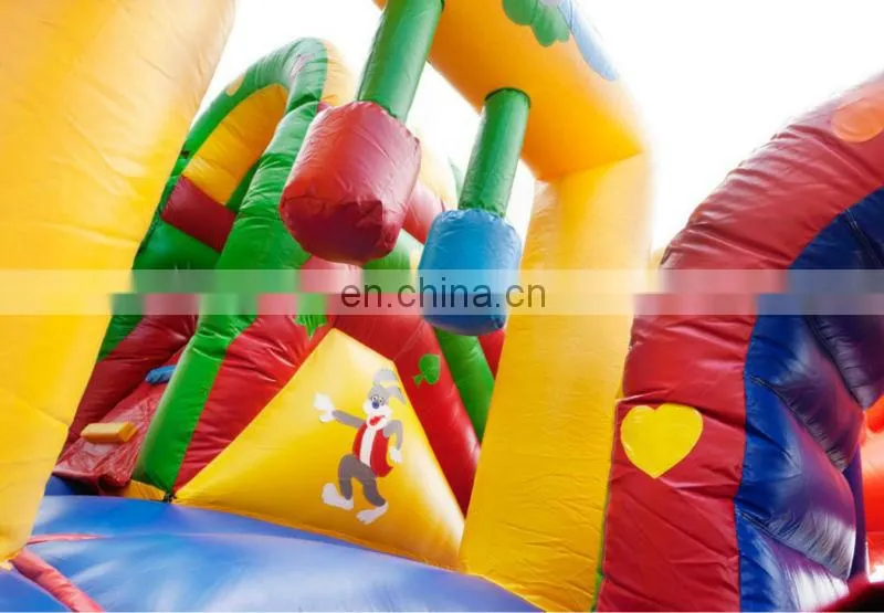 Yellow&Green Tiger Indoor Inflatable Castle Combo