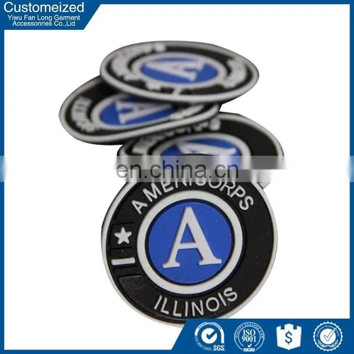 custom sew on clothing rubber patch