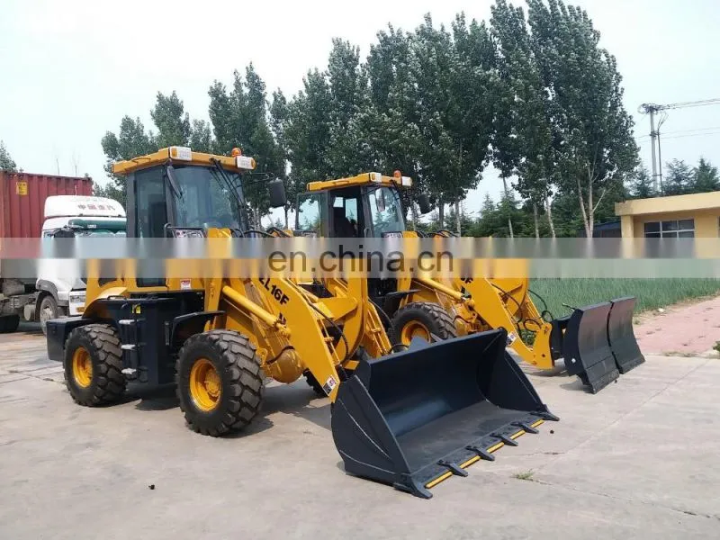 ZL16F mini hydraulic wheel loader with V snow blade