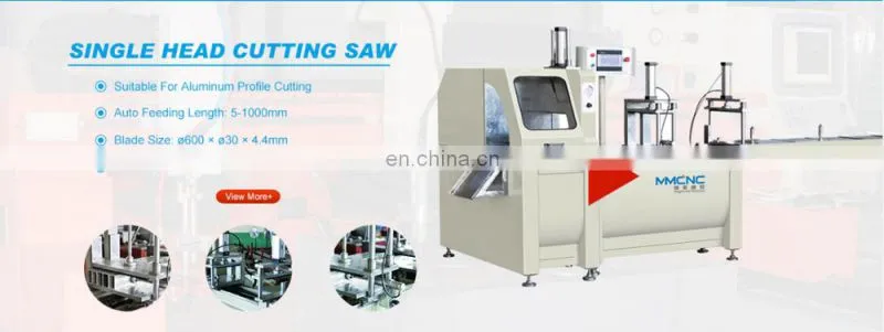 MMCNC Aluminum Single head Cutting Saw alumnum window production line