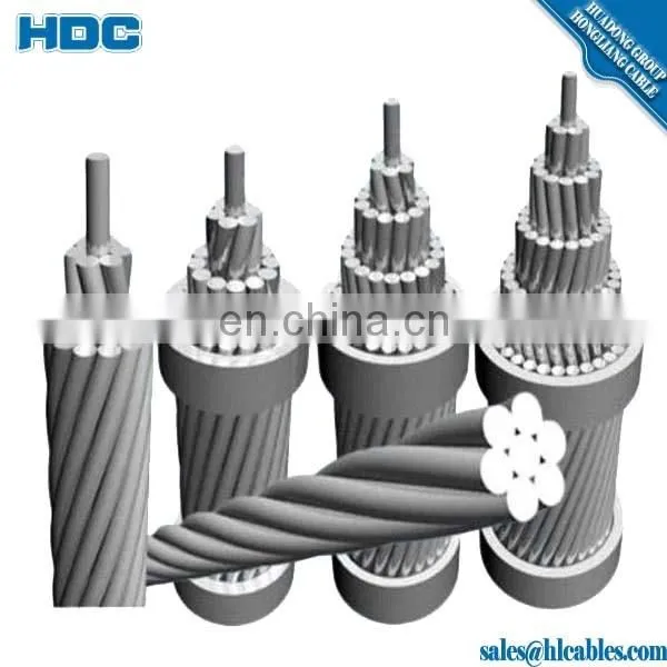 conductor partridge 266.8 mcm acsr 26/7 AL/steel wire bare conductor