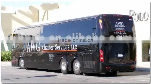 6x4 PK6137 aircraft luxury coach bus 61 seats SL
