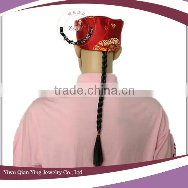 china red cotton wig caps