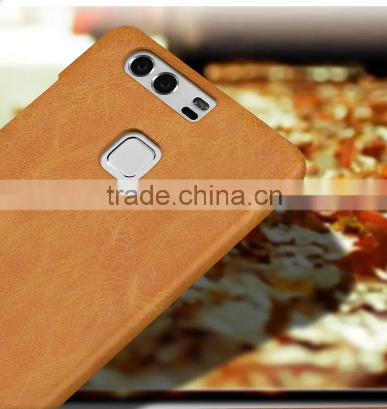 2016 New MOFi Case Housing for Huawei P9 , Mobile Handset Coque Leather Back Cover for Huawei P9