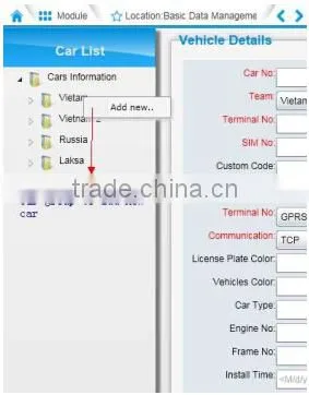 S1000 Web based software for vehicle gps tracker online tracking google map backup