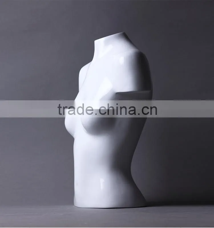 window display half body female torso mannequin