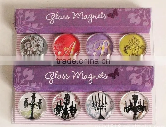 souvenir glass fridge magnet, crystal fridge magnet gift box