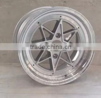 Item TL0805 15x8.0 wholesale wheel rim PCD 4x100 114.3 silver MB cast wheel fit for replica wheels