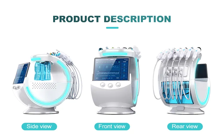 Portable Hydra Beauty Facial 7 in 1 Machine Skin Peeling Hydro Oxygen Facial Hydra Dermabrasion Aqua Peel Machine