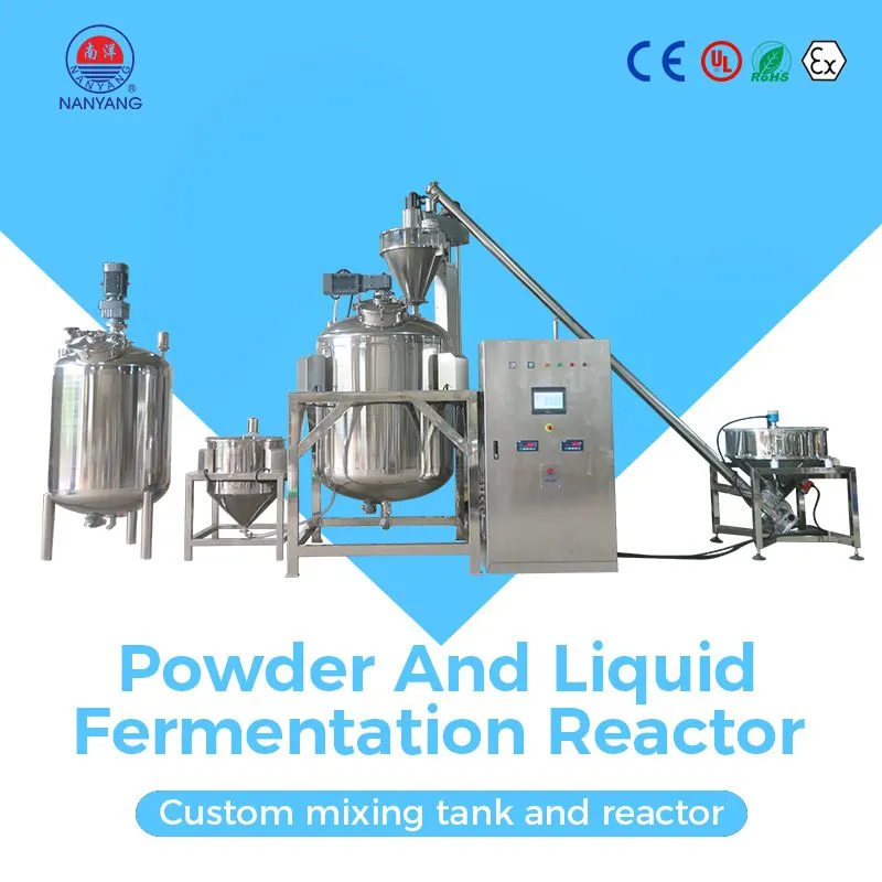 Automatic Weighing Batching Reactor System for Powder and Liquid – Stainless Steel Mixing Tank with