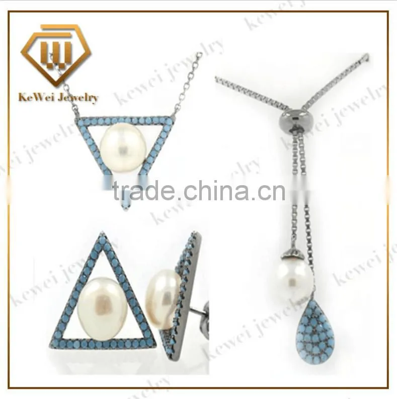 New Design Fashion 925 silver jewelry big turquoise rings