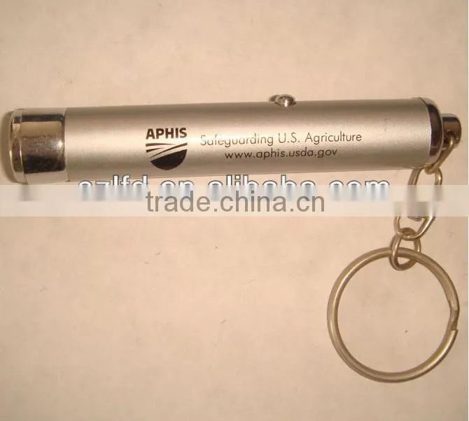 promotional small led projector keyring light,mini keychain light,led uv light