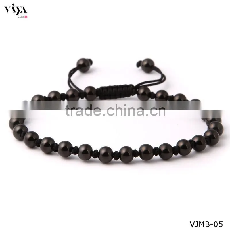 2016 New Design Chinese Knot Mens Bracelet Stainless Steel Beads Bracelet