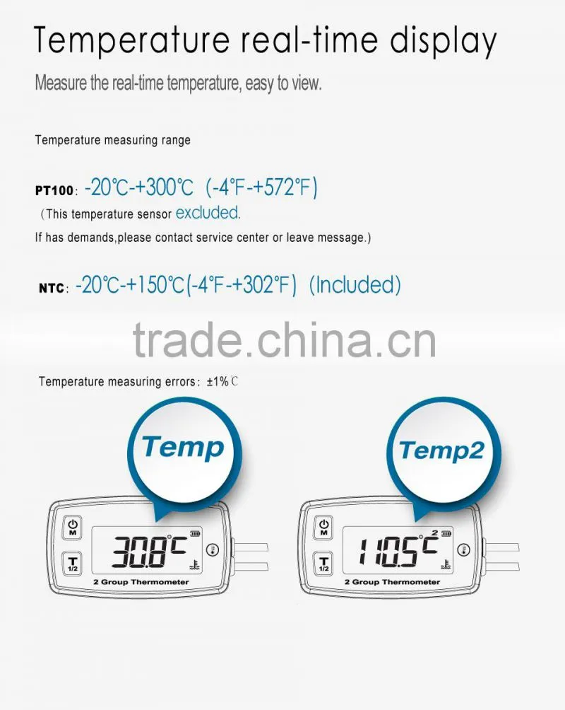 Digital LCD Engine Thermometer Temperature Meter