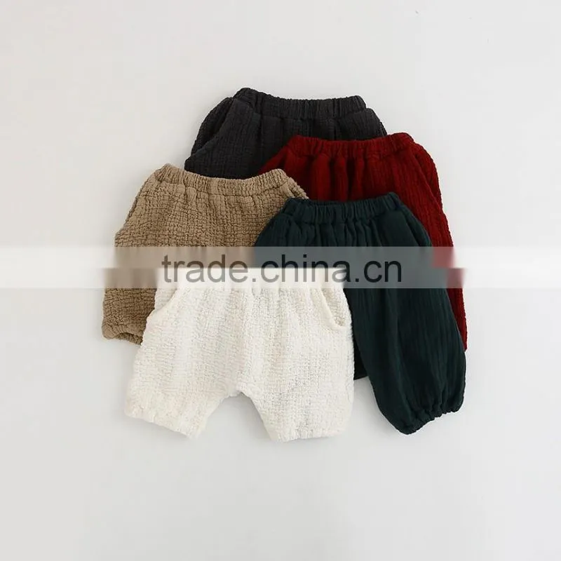Summer Children's Clothes 2016 New Arrival Girl Cloth Five Solid Color Cotton And Tingle Shorts Infants & Toddler Clothing Pants