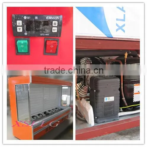cooled mini drinks supermarket refrigerator showcase