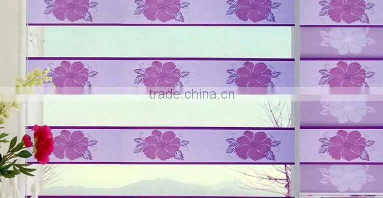 wholesale zebra fabric for roller blind Beautiful Decorative Double Layer Day and Night Zebra Roller Blinds