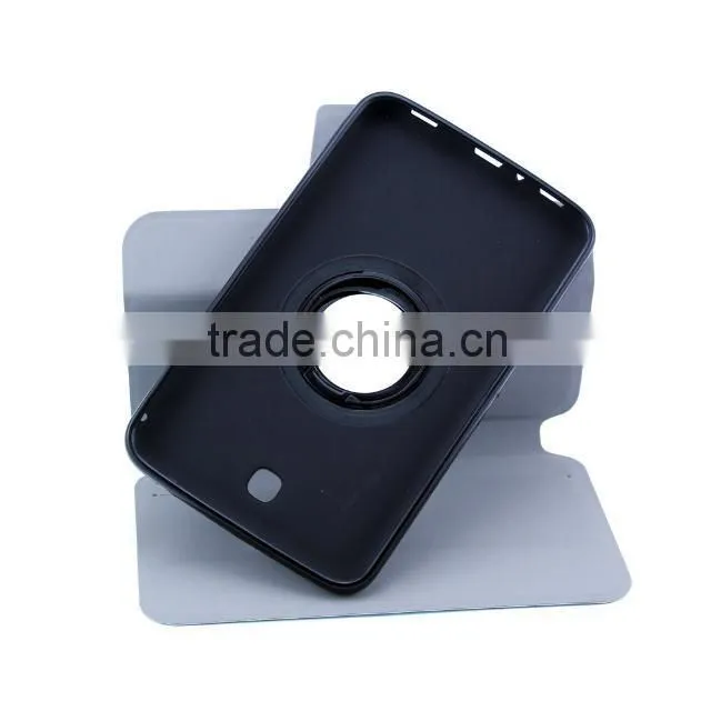 Rubber leather case for samsung galaxy tab 3 p3200