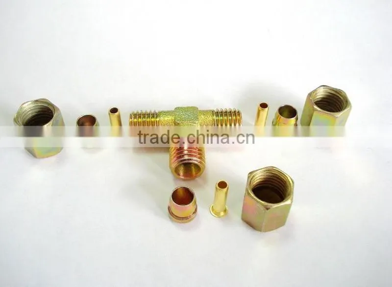 China supplier free sample nylon tube PU tube 3 pieces fitting for trailer and truck
