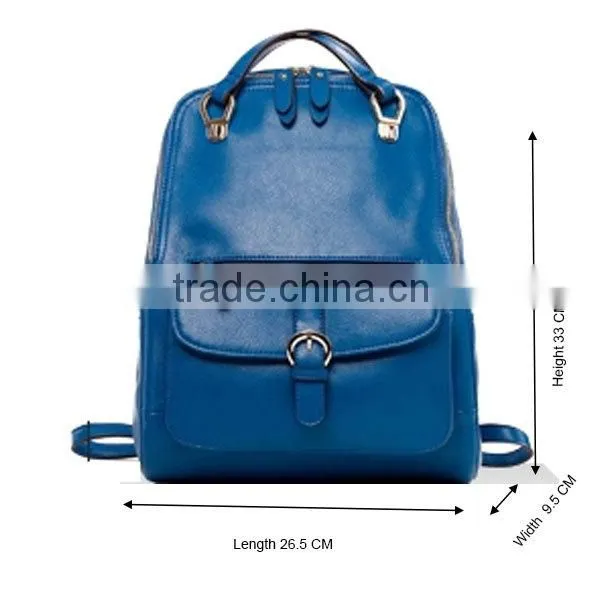 2014 New Genuine Leather Backpack bags for girls