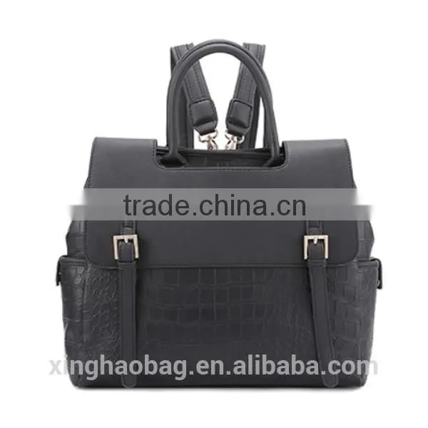 2015 The most popular trendy bag famous designer bag Crocodile leather backpack